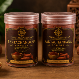 Lohitachandana  Premium Raktachandana Powder (Red Sandalwood Powder) Pack of 2